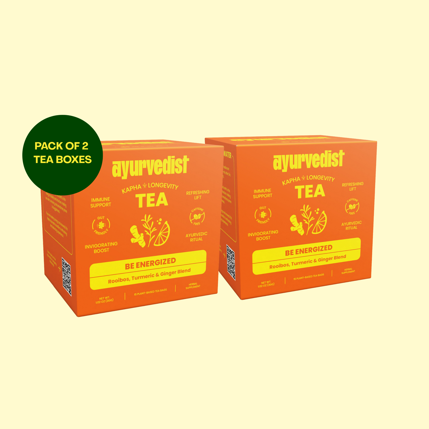 Be Energized - Organic Kapha Longevity | Ayurvedic Tea for Energy & Immune Support