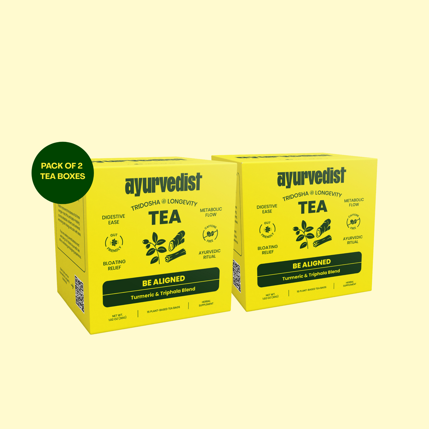 Be Aligned - Organic Tridosha Longevity | Ayurvedic Tea for Gut Restore