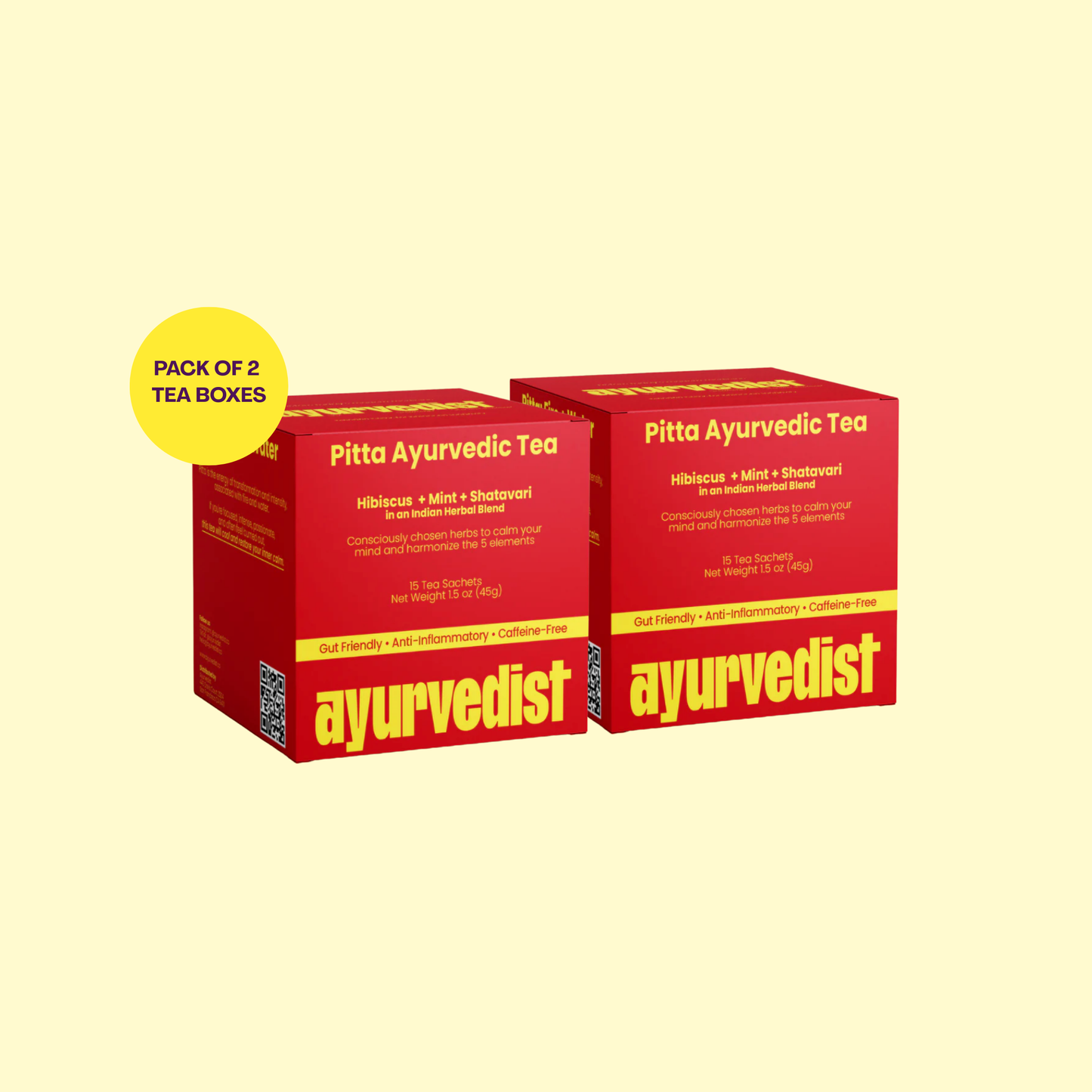 Organic Pitta Ayurvedic Tea | Cooling & Mental Clarity