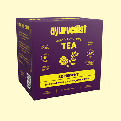 Be Present - Organic Vata Longevity | Ayurvedic Tea for Calm & Clear Focus