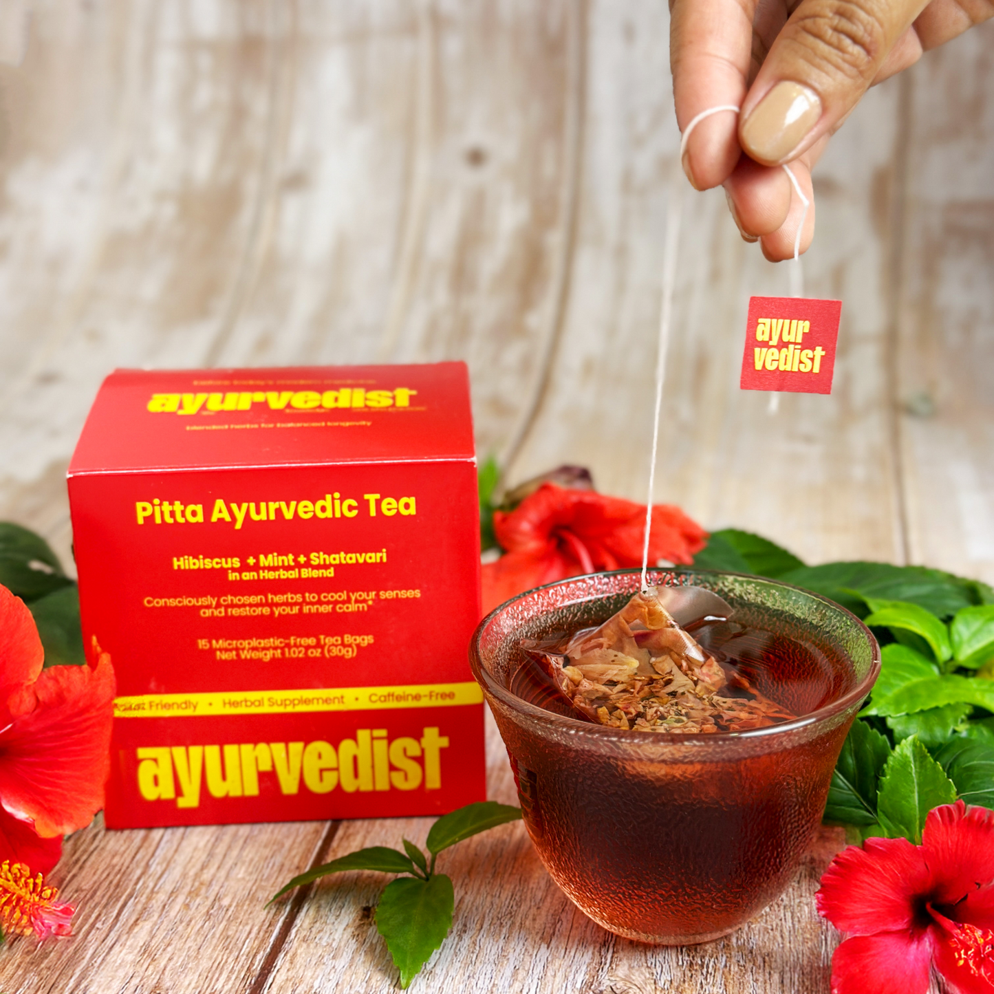 Calm & Cooling Longevity Herbal Tea Duo | Vata + Pitta Ayurvedic Teas