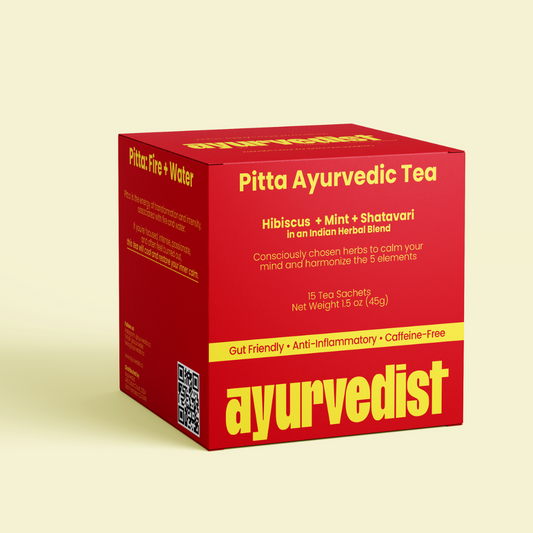 Pitta ayurvedic tea by Ayurvedist to cool and balance pitta dosha