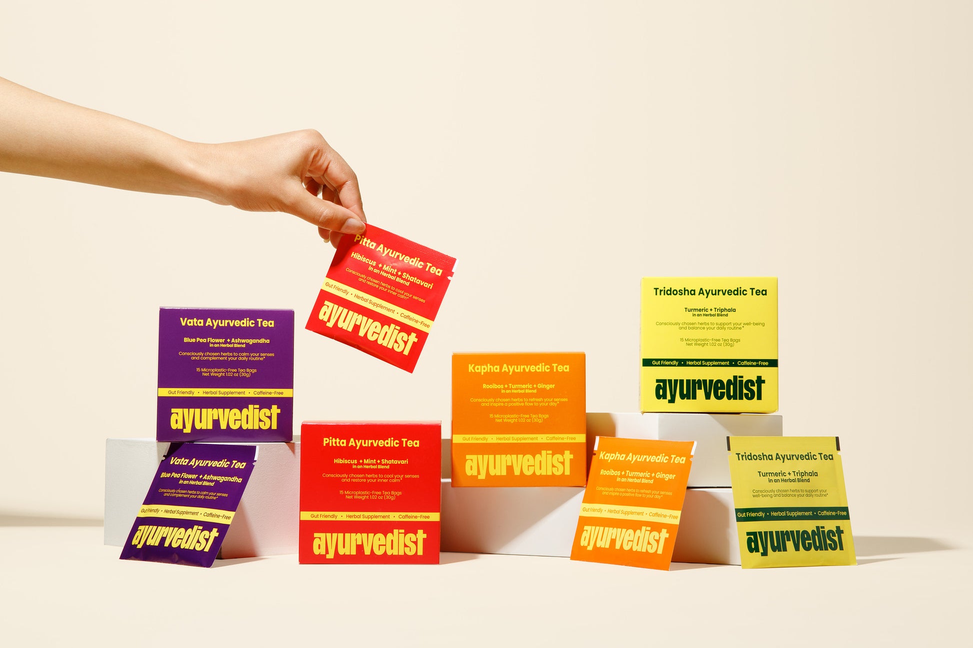 Ayurvedic tea set by Ayurvedist to support dosha-based wellness