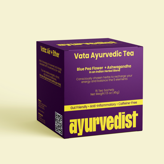 Vata ayurvedic tea by Ayurvedist to calm and balance vata dosha