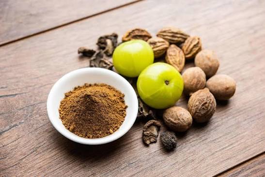 Triphala, the traditional Ayurvedic digestive blend in Be Aligned tea