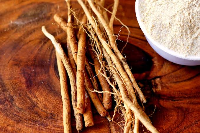 Ashwagandha root, the adaptogenic herb in Be Present tea that supports stress relief