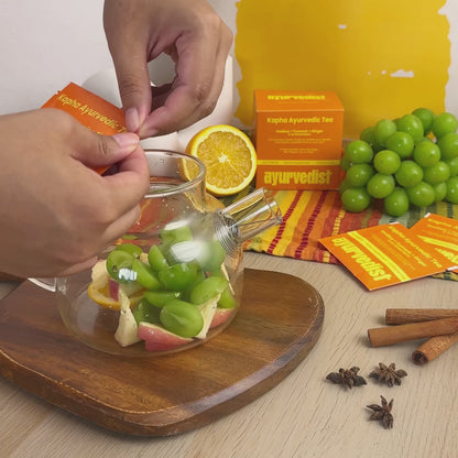 Energy & Calm Longevity Herbal Tea Duo | Kapha + Vata Ayurvedic Teas